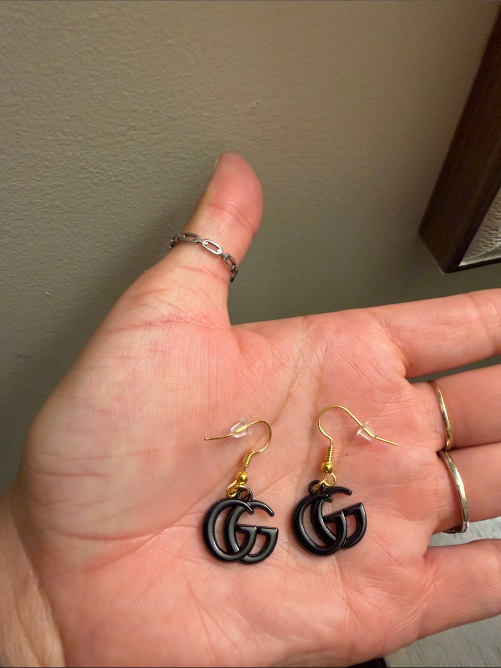 Black Gucci Earrings - Picture 2 of 4